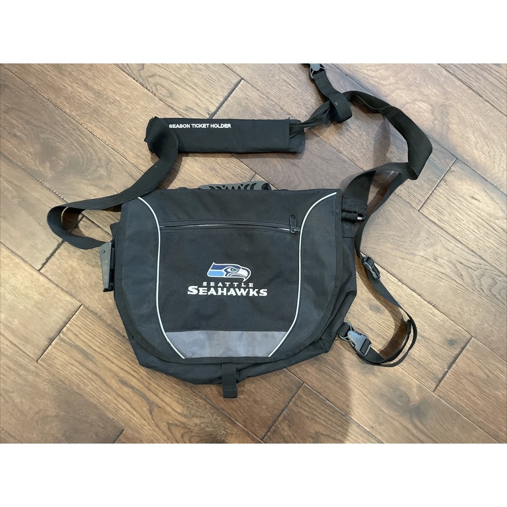 NFL Seattle Seahawks Insulated Black Shoulder Bag-For Season Ticket Holders